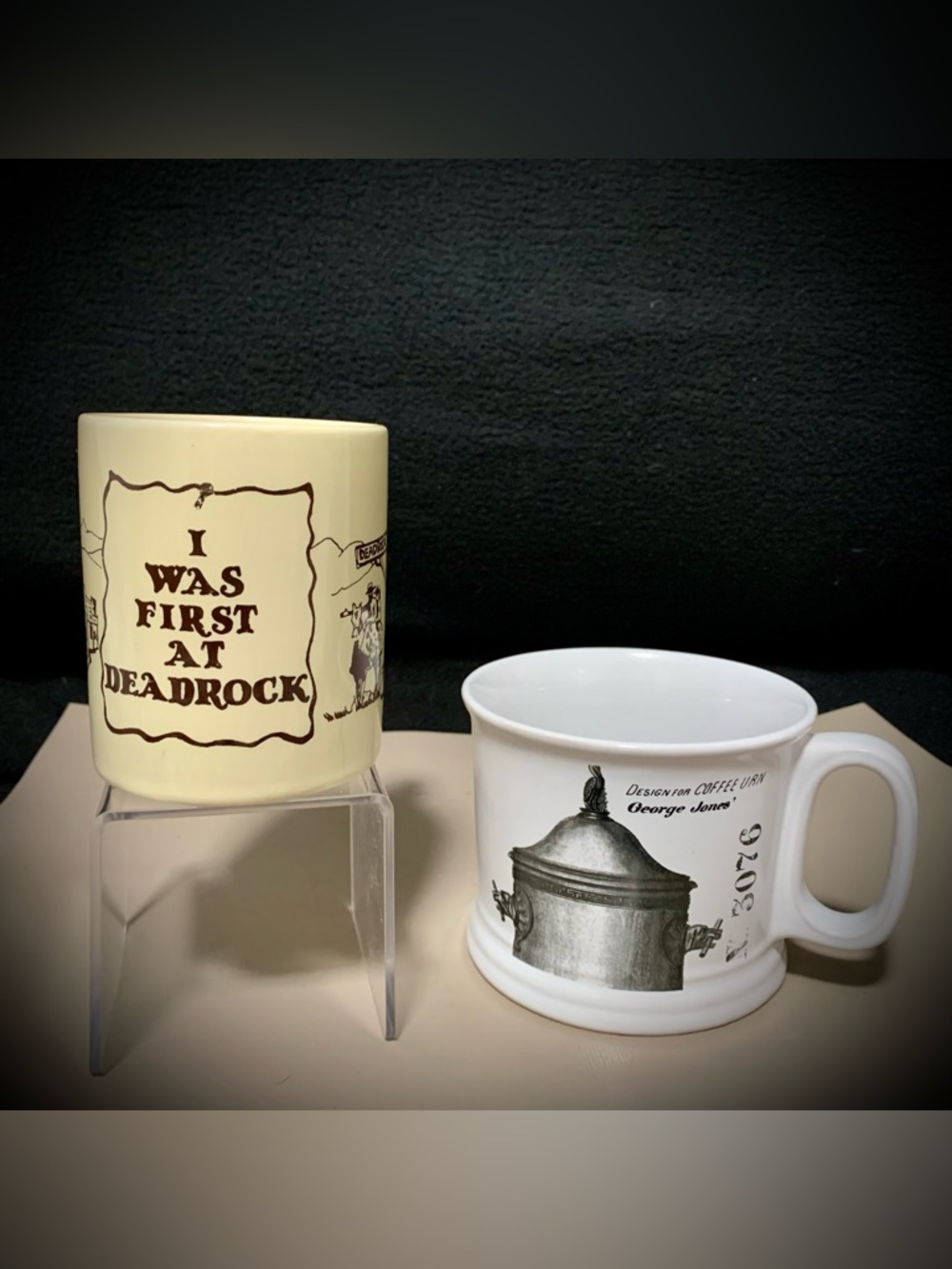 Vintage Mug Bundle (2) Coffee Cups Collectible Ceramic Mugs